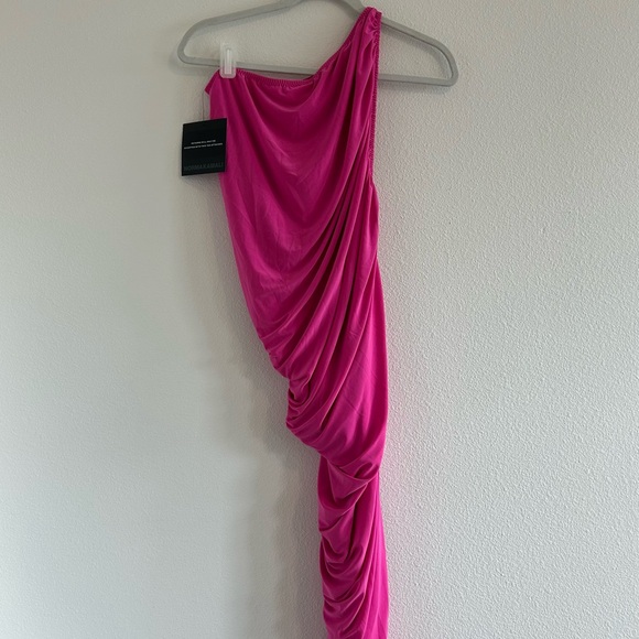 NEW Norma Kamali Diana Gown Orchid Pink - Picture 5 of 8